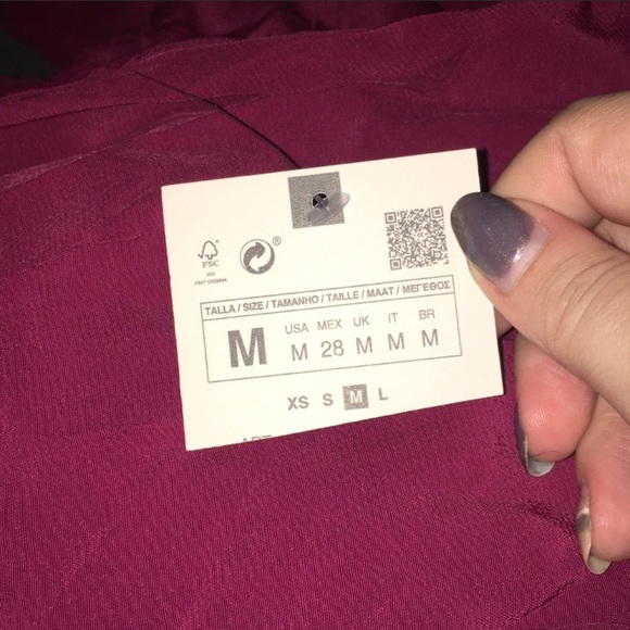 Zara MIDI Dress with Knotted Detail Size M - Picture 4 of 5